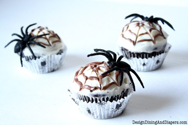 Chocolate Spider Web Cupcakes Taryn Whiteaker