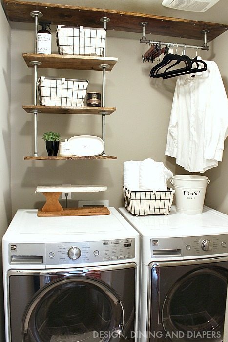 Small Laundry Room Makeover - Taryn Whiteaker Designs