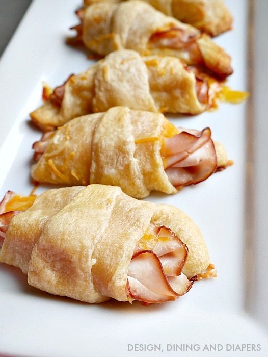 Easy Turkey and Cheese Crescent Roll Ups