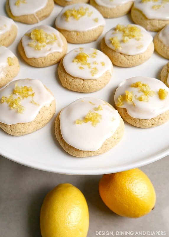 Gluten Free Lemon Cookies with light lemon frosting! 