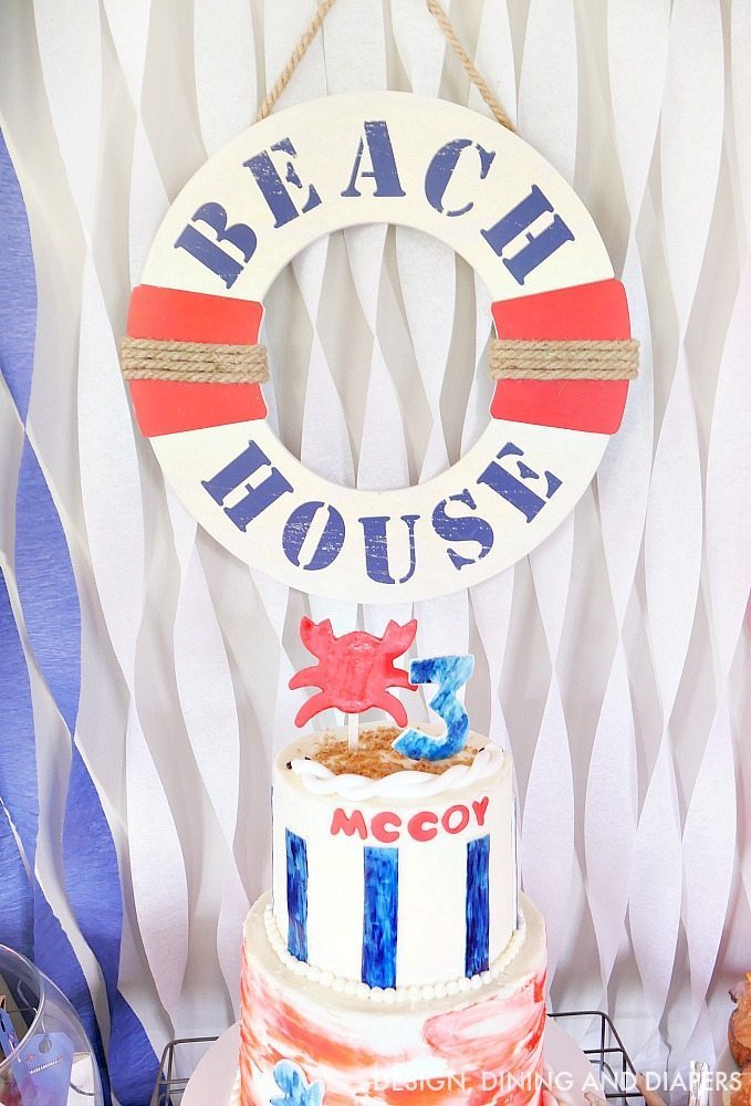 Customer Party - Nautical First Birthday - Handmade Decor - The