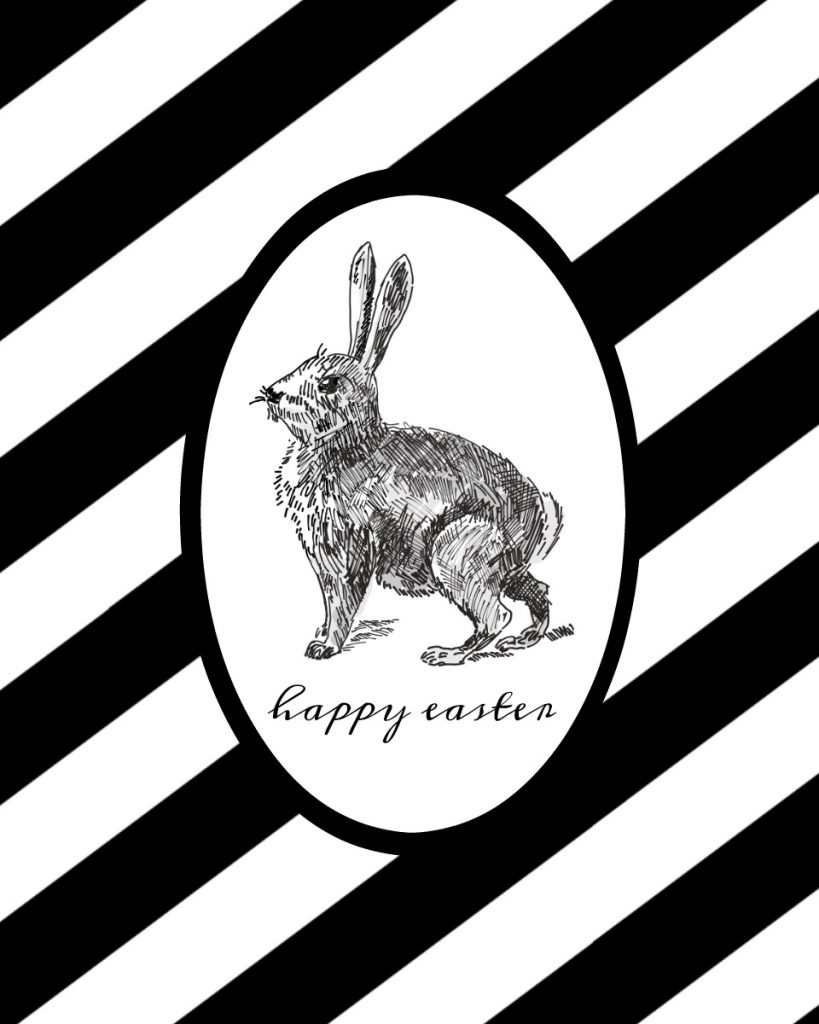 FREE Black and White Easter Printable - Taryn Whiteaker Designs