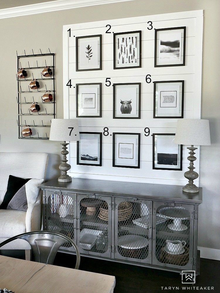 Black and White Photo Gallery Wall with Entryway Bench - Simply Taralynn