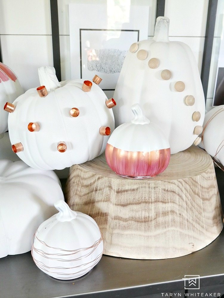 DIY Industrial Chic Pumpkins - Taryn Whiteaker Designs