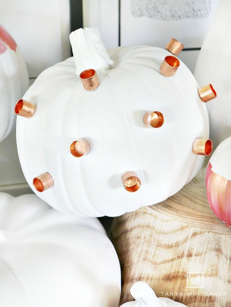 Would you believe these DIY Industrial Chic Pumpkins are made entirely from items you can find at the hardware store? Click the link to see how! 