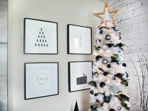 Black and White Modern Christmas Printables - Taryn Whiteaker Designs