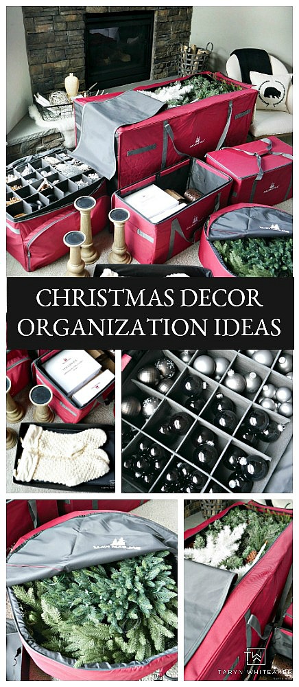 Ready to pack away your holiday decor? Here are some great Christmas Decor Organization Ideas for keeping your items safe and organized!
