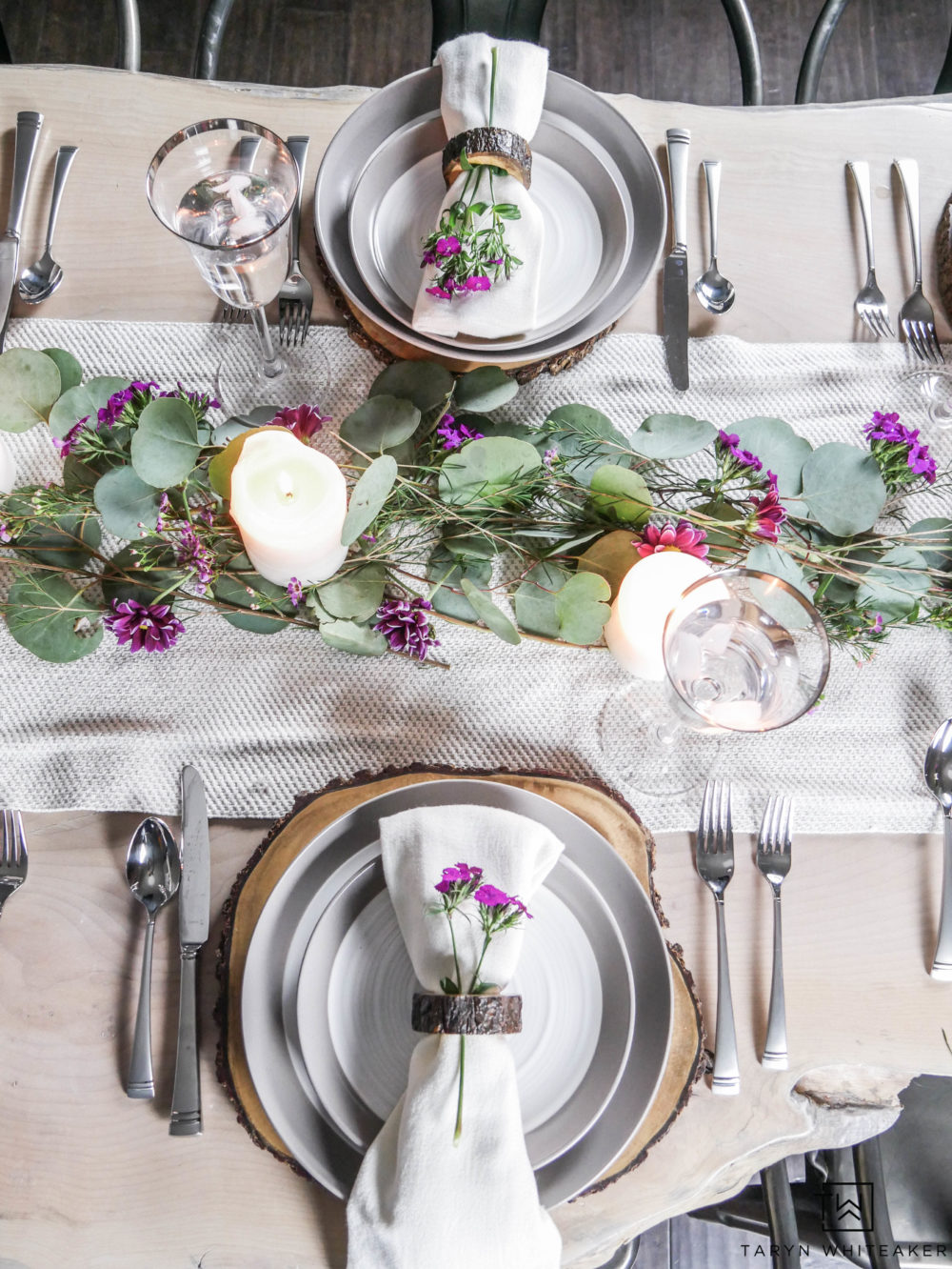 Create this romantic and fresh Floral Valentine's Day Table using a mixture of whimsical greenery and pops of pink flowers. Perfect for the whole family or a galentine's day gathering!