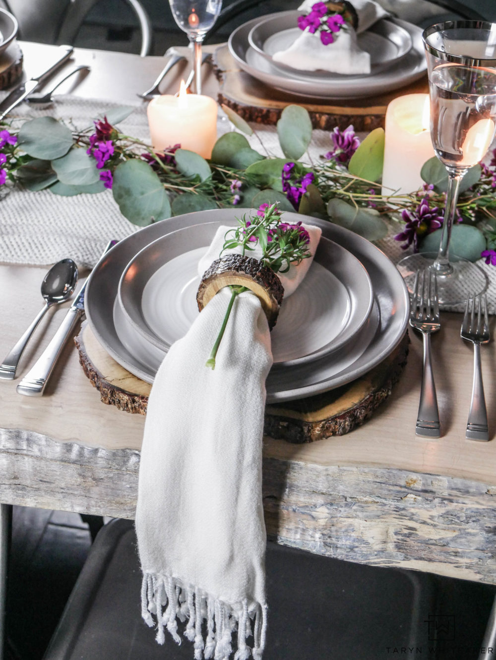 Create this romantic and fresh Floral Valentine's Day Table using a mixture of whimsical greenery and pops of pink flowers. Perfect for the whole family or a galentine's day gathering!