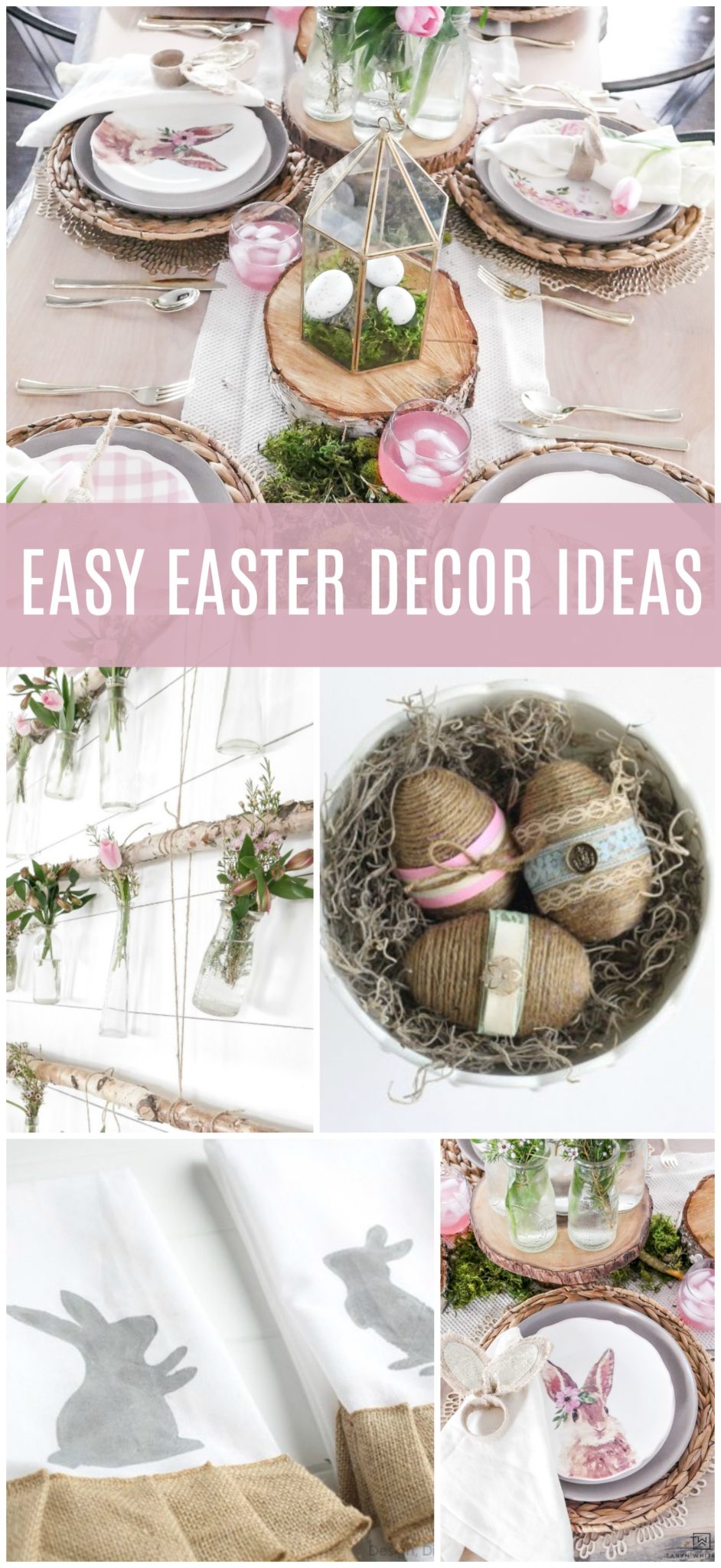 Struggling with how to decorate for Easter? Here are a few Easy DIY Easter Decor Ideas that can help you add a few little Easter touches for everyone to enjoy!