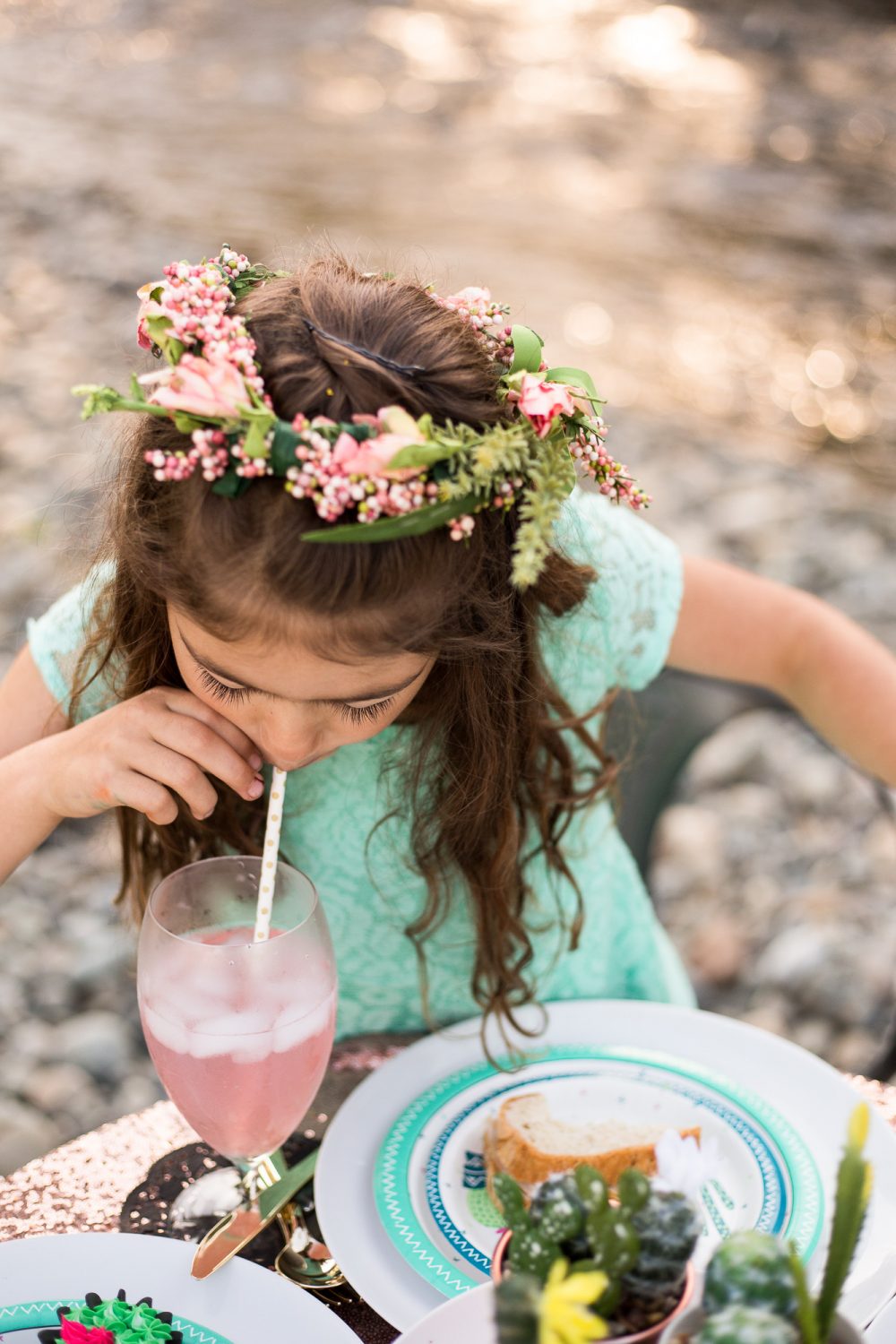 Learn how to make your own flower crowns for a princess party for tea party! A cute party favor too!