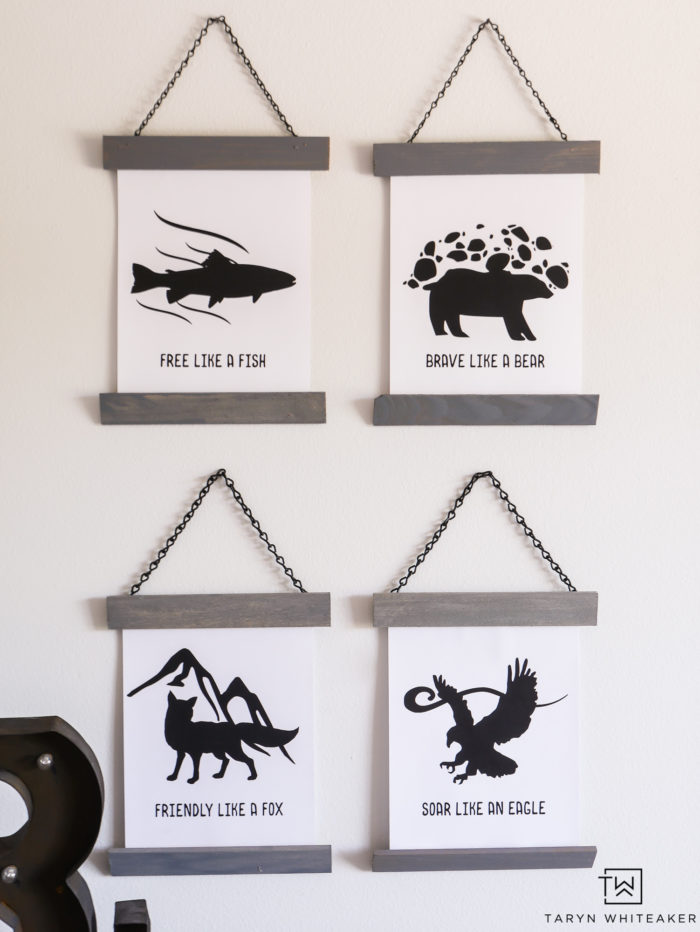 Black and White Woodland Prints - Taryn Whiteaker Designs