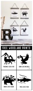 Black and White Woodland Prints - Taryn Whiteaker Designs