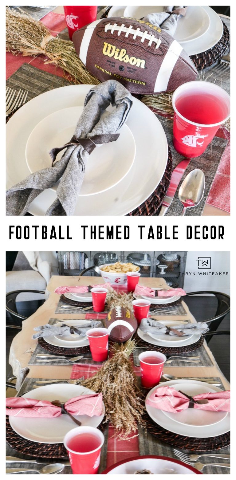 Football Table Decorations - Taryn Whiteaker Designs