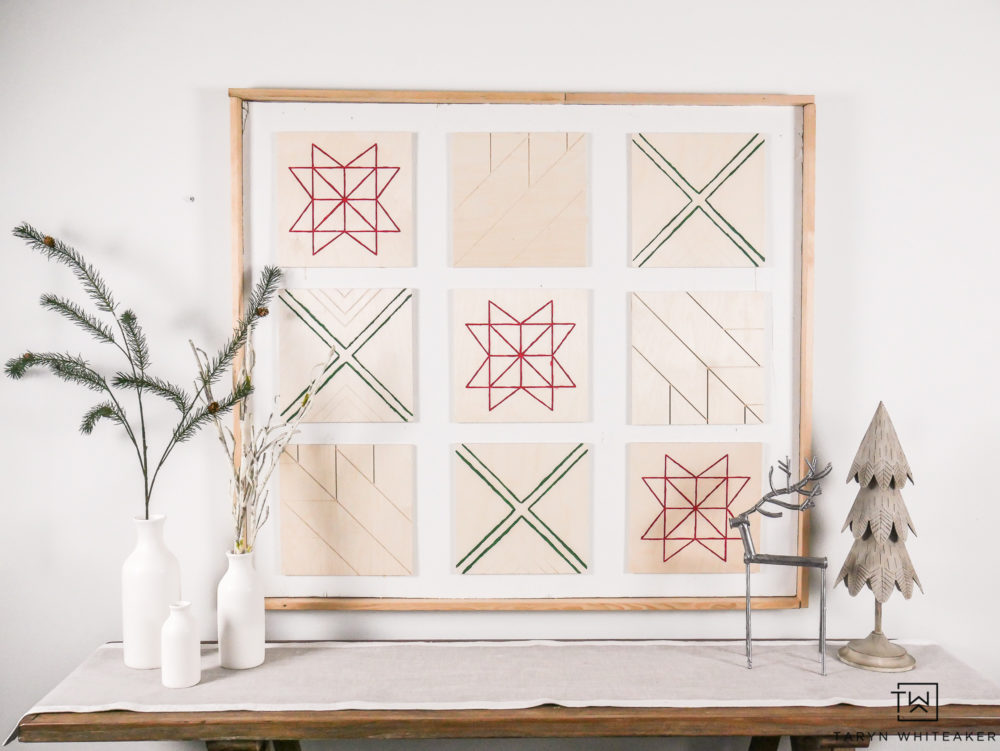 Scandinavian Inspire Christmas Decor using natural wood and modern aesthetics. 