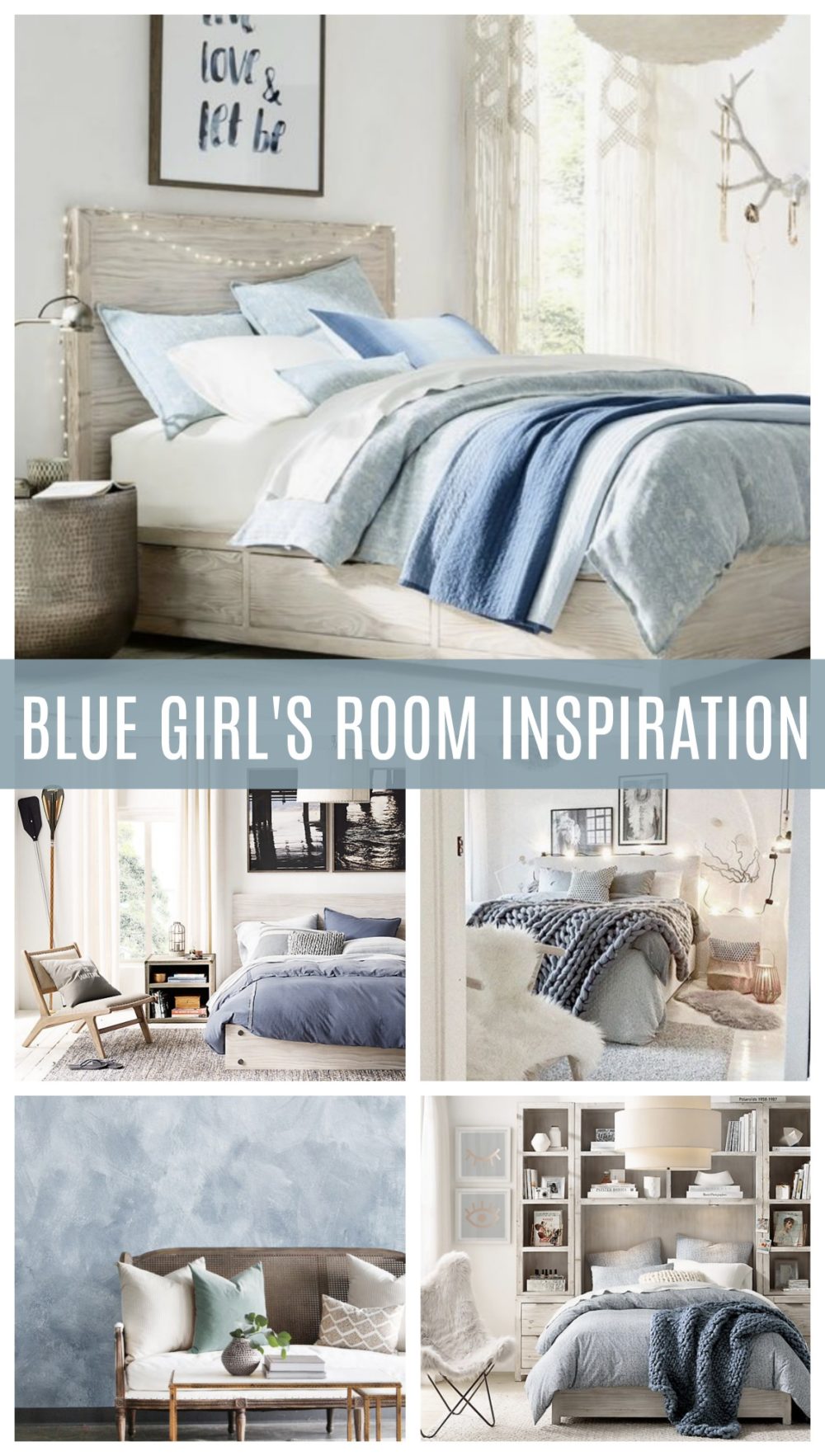 Collection of beautiful and classy blue girl's bredrooms!