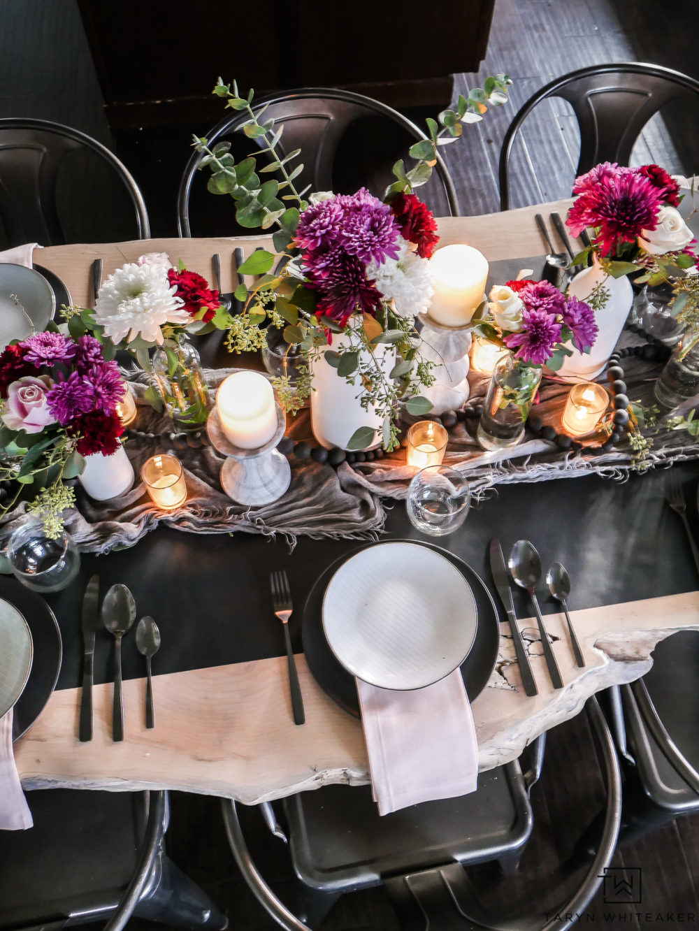 Modern Transitional Dining Room - Taryn Whiteaker Designs