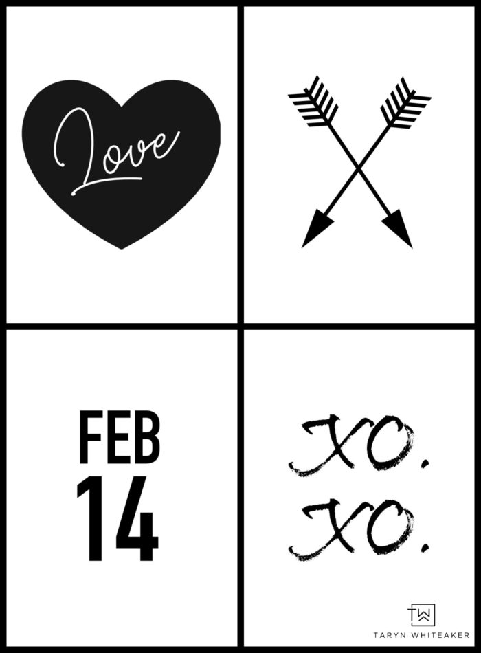 Free Valentine's Day Printables - Taryn Whiteaker Designs