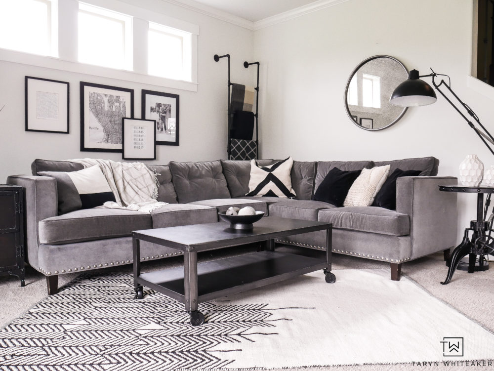 Living Room Corner Sectional - Taryn Whiteaker Designs