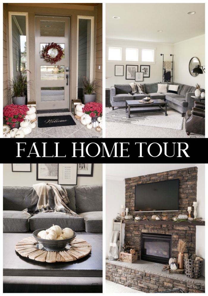 Fall home tour! Tour this neutral fall decor from the porch to the living room. 