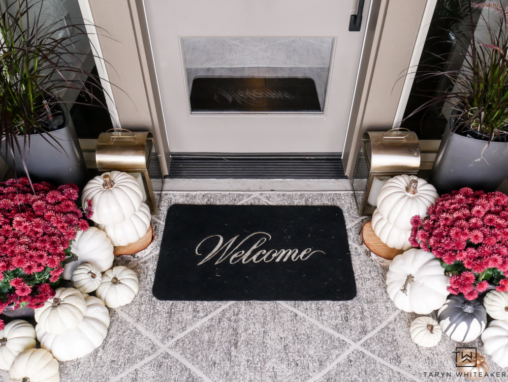 Modern Fall Porch - Taryn Whiteaker Designs