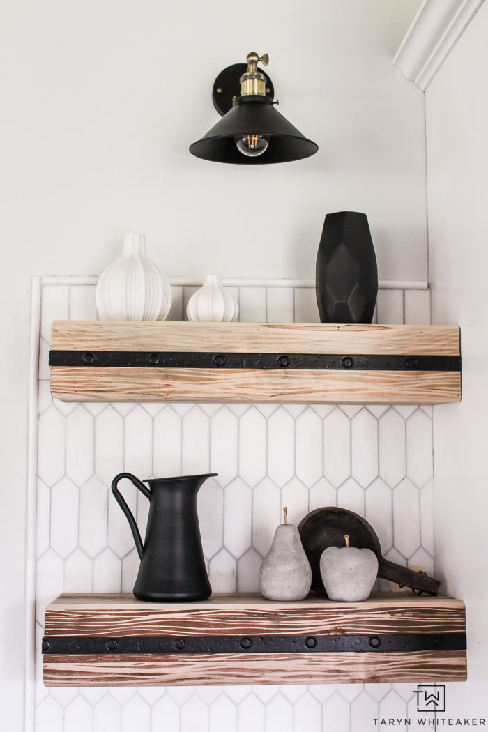 Installing Open Shelving In Kitchen - Taryn Whiteaker Designs