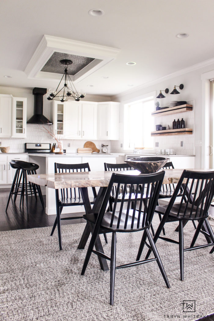 Modern black and white kitchen renovation, you have to see the before! 