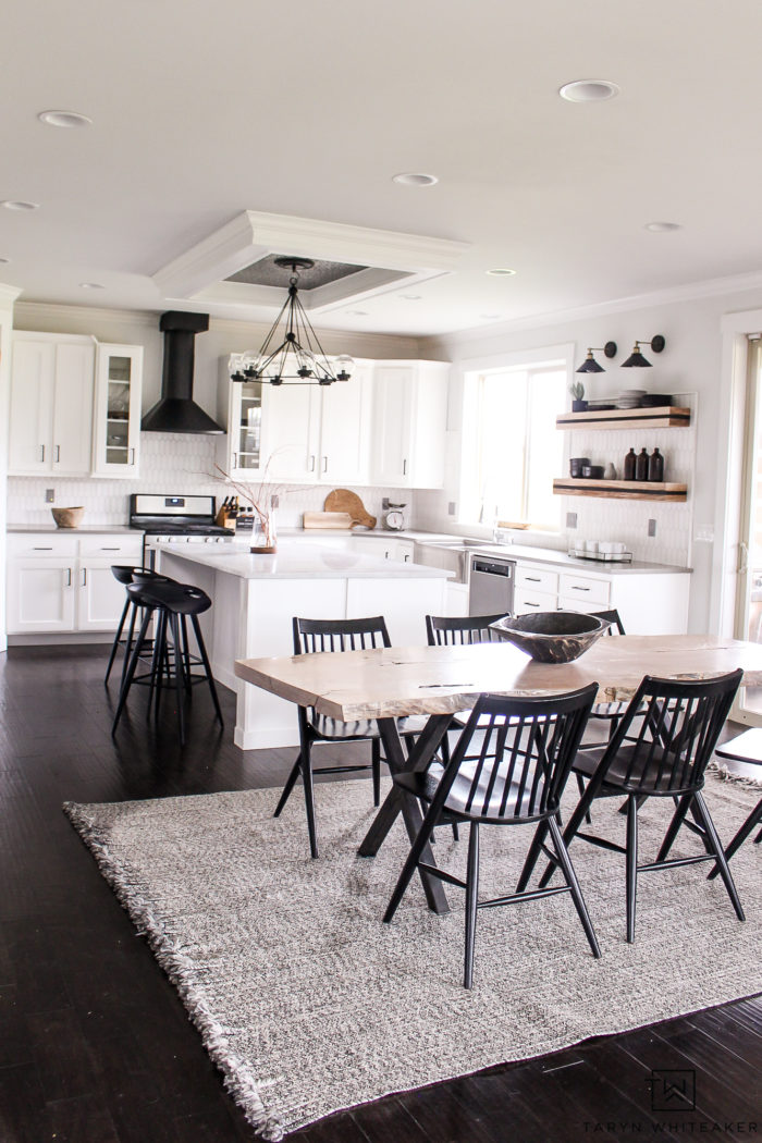 Black and White Modern Kitchen Reveal Taryn Whiteaker Designs