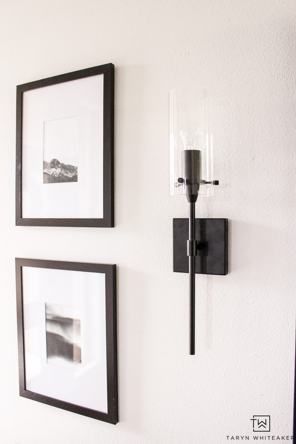 Restoration Hardware Inspired Entry Way - Taryn Whiteaker Designs