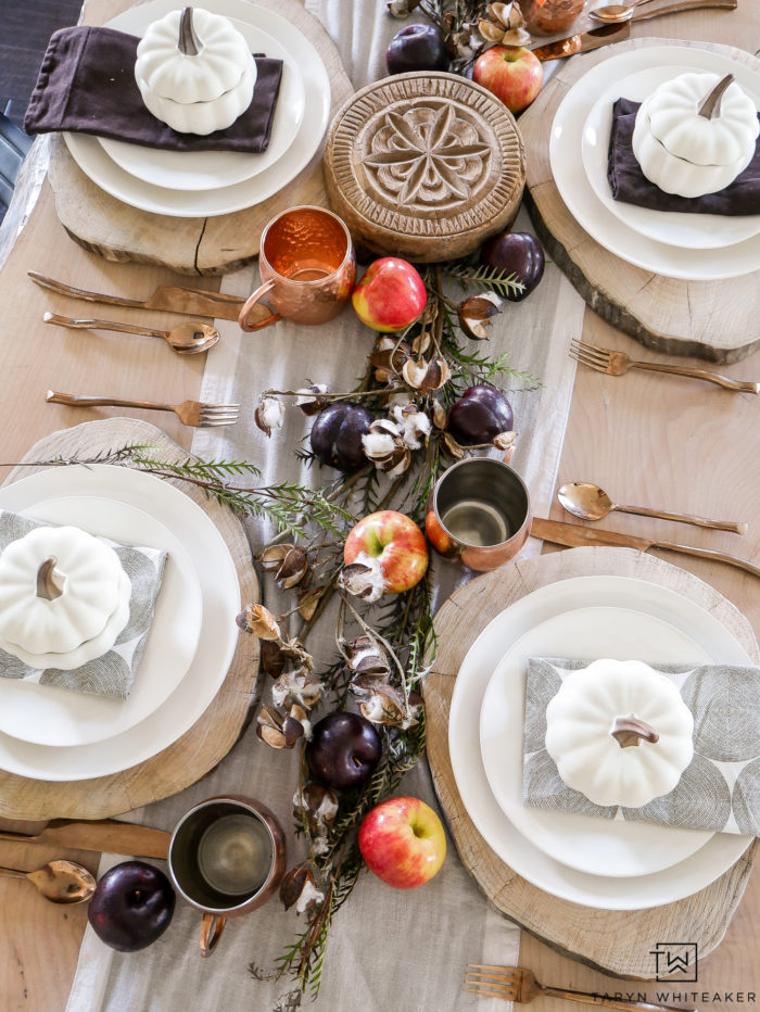 Create an inexpensive Thanksgiving Centerpiece With Fresh Fruit for the holidays! Grab your supplies at the grocery store and build your DIY Centerpiece. 