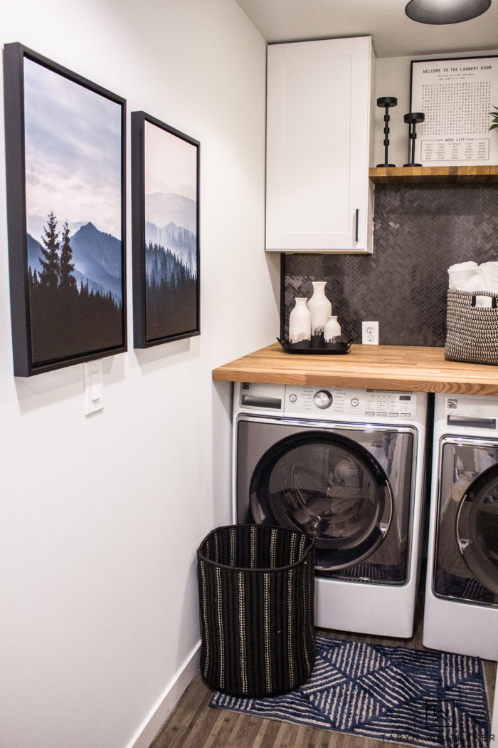 Small Laundry Room Makeover - Taryn Whiteaker Designs