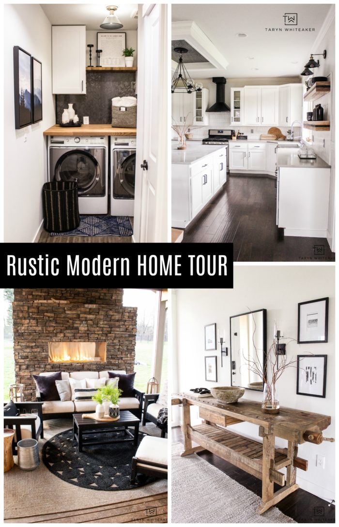 Take a tour of this designer's rustic modern home that she has remodeled over the years. 