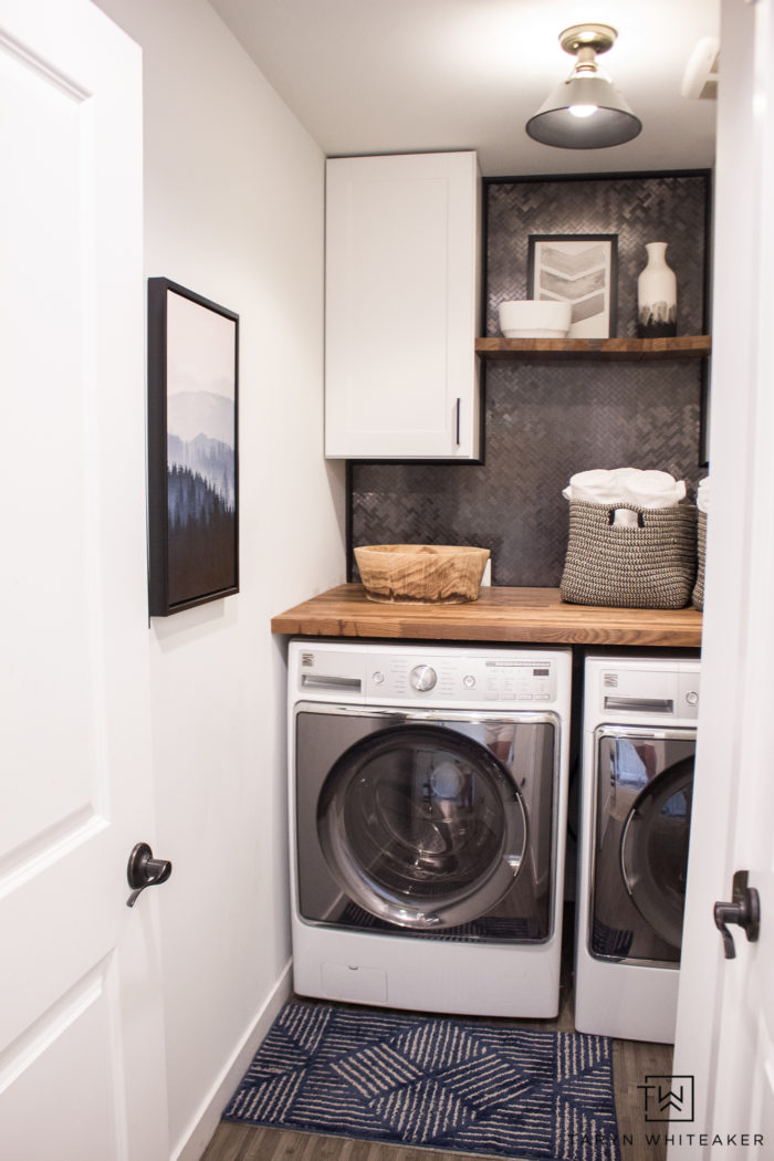 Rustic Modern Laundry Room - Taryn Whiteaker Designs