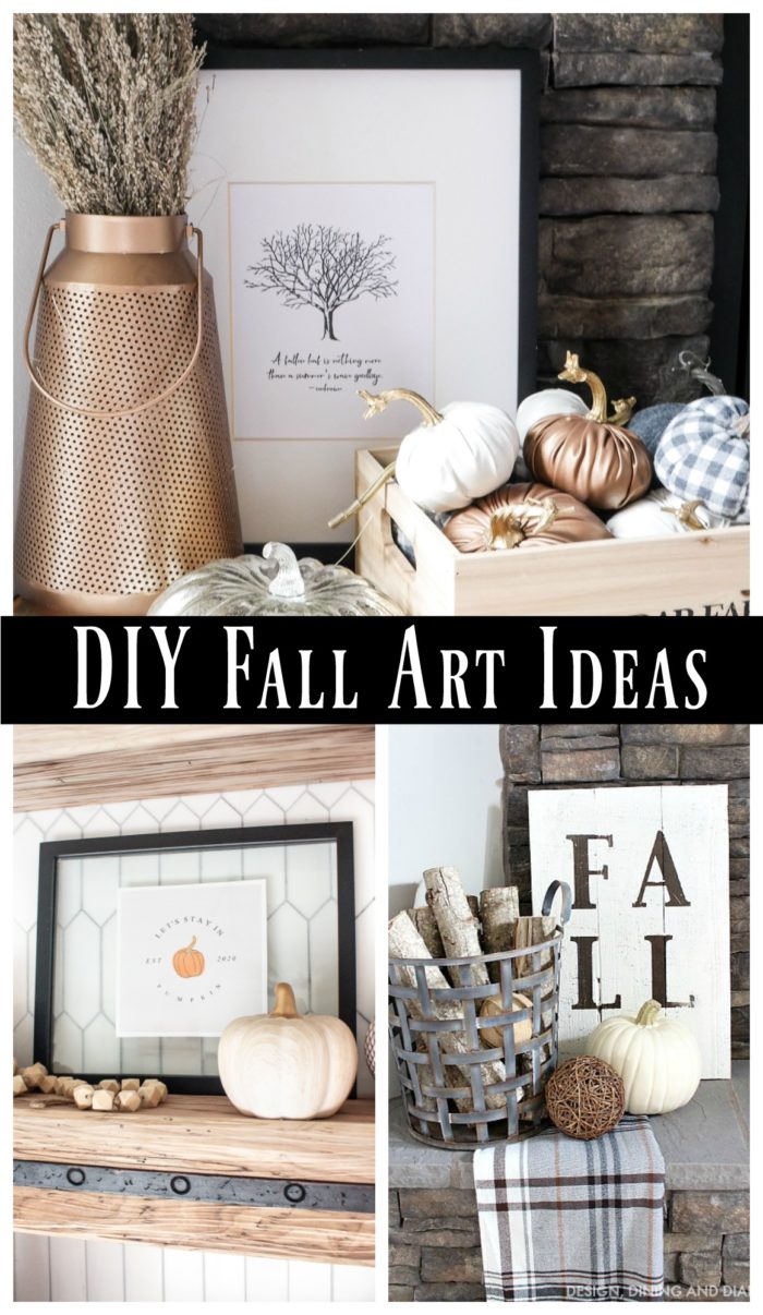 Need expensive ways to bring fall into your home? Here are tons of DIY Fall Art ideas and many of them are FREE!