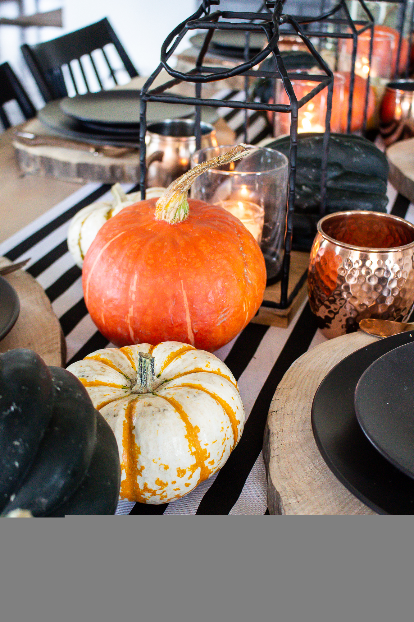 Hallowee Table Modern Halloween Table - Taryn Whiteaker Designs