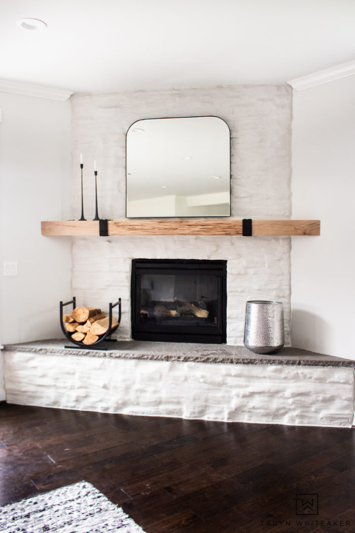 Large fireplace deals mirror