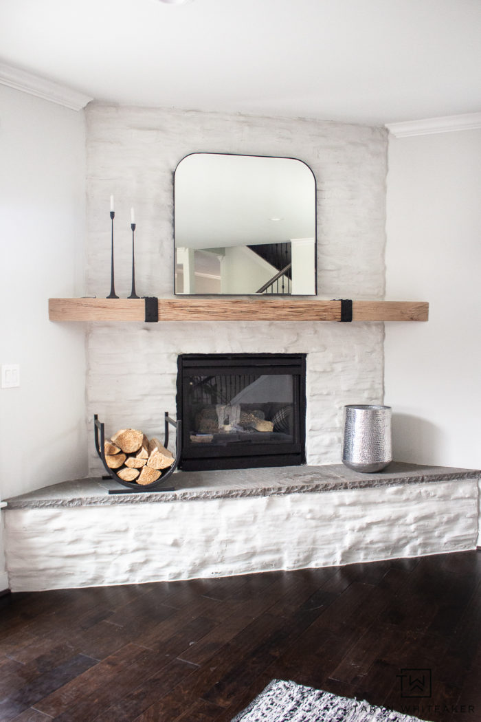 Modern Mirror for over the Mantel Taryn Whiteaker Designs