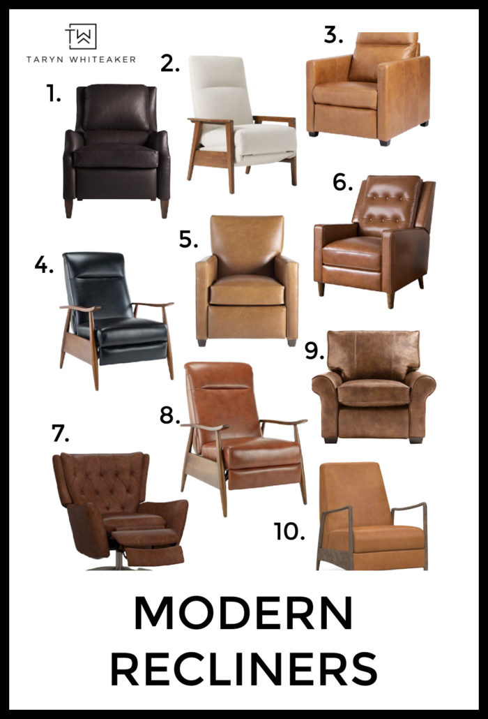 Recliners can still be trendy and design oriented! Check out these modern recliner options for your own living room! 