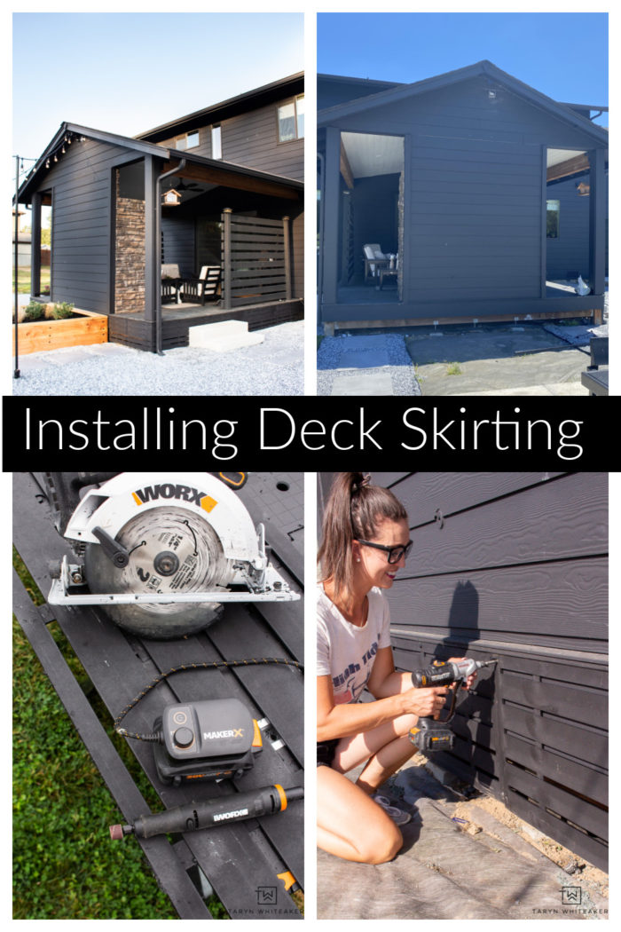 Learn to finish off your deck by installing deck skirting to a clean and finished look to your outdoor space. Easy weekend project! 