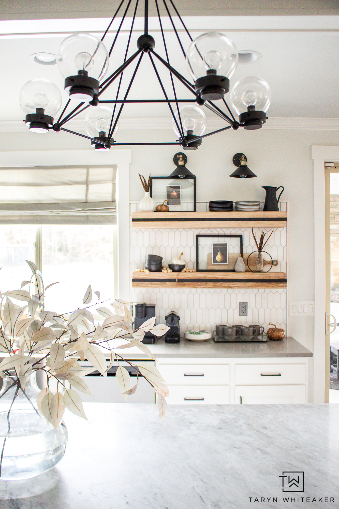 Fall Shelf Styling - Taryn Whiteaker Designs