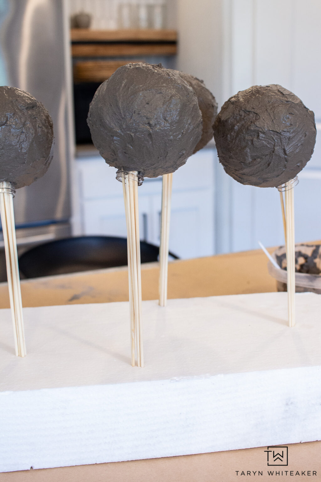 DIY Concrete Christmas Ornaments Taryn Whiteaker Designs