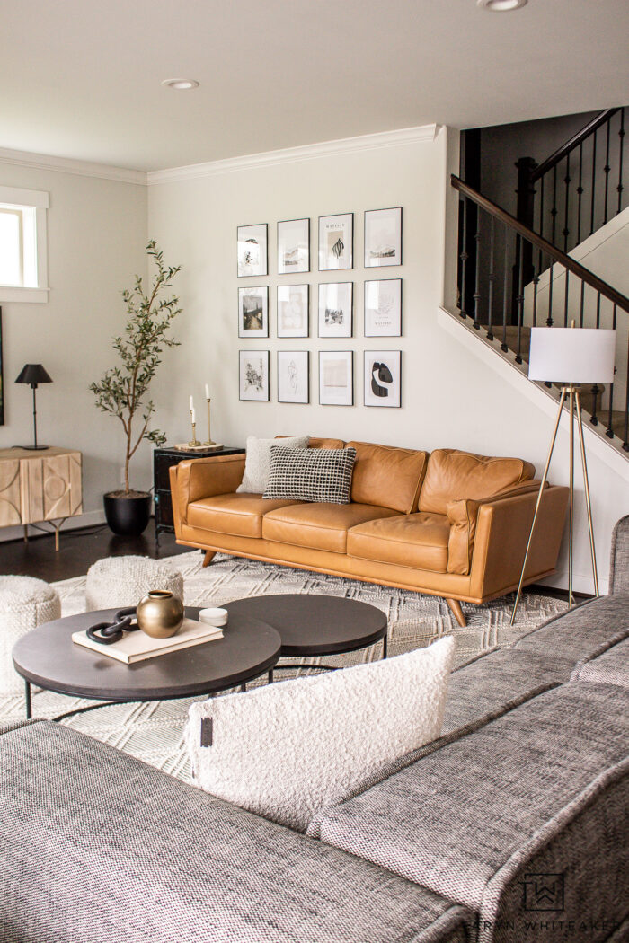 Cozy Modern Living Room Reveal - Taryn Whiteaker Designs