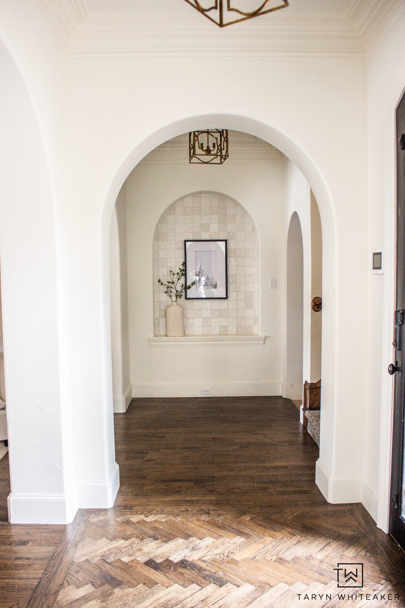 Arched Hallway Design - Taryn Whiteaker Designs