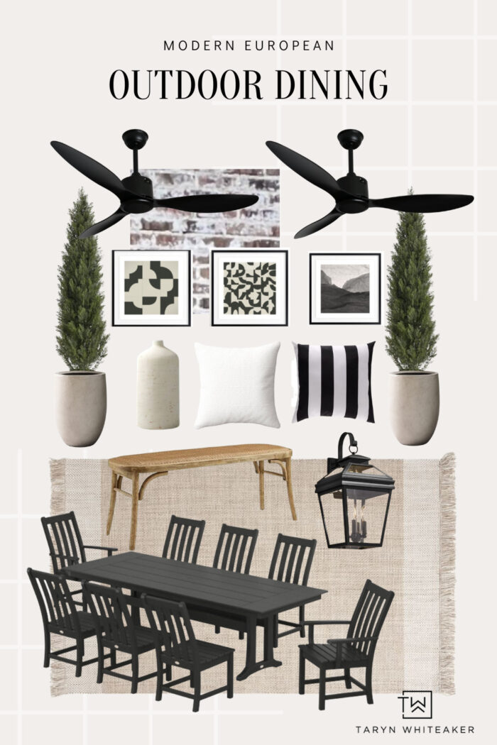 Neutral Outdoor Patio Decor - Taryn Whiteaker Designs