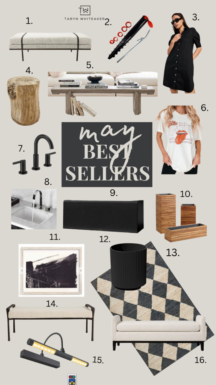 Best Sellers from May! Lots of gorgeous modern neutral home decor and budget fashion finds. Get all the links in the post!