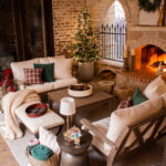 Plaid Outdoor Christmas Porch Decor IMG_3747